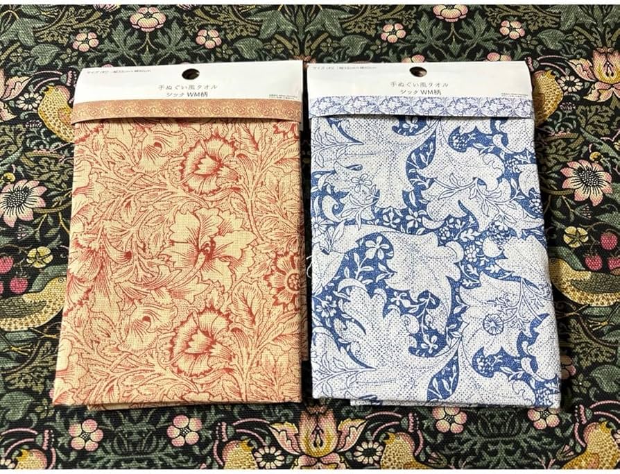 Amazon｜ウィリアムモリス タオル風タオル シックWM柄 2セット｜ハンド